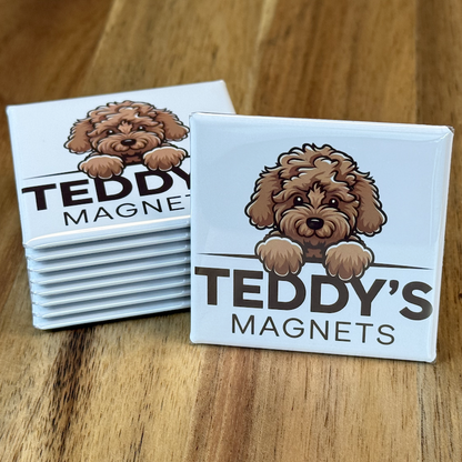 20-Magnet Matching Set — twenty identical custom 2-inch photo magnets